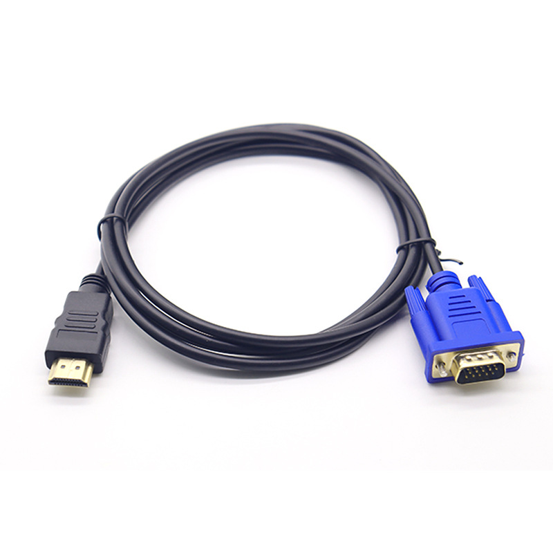 Factory HDMI to VGA 1080p conversion line HDM to VGA connection line 1.8 m adapter in stock