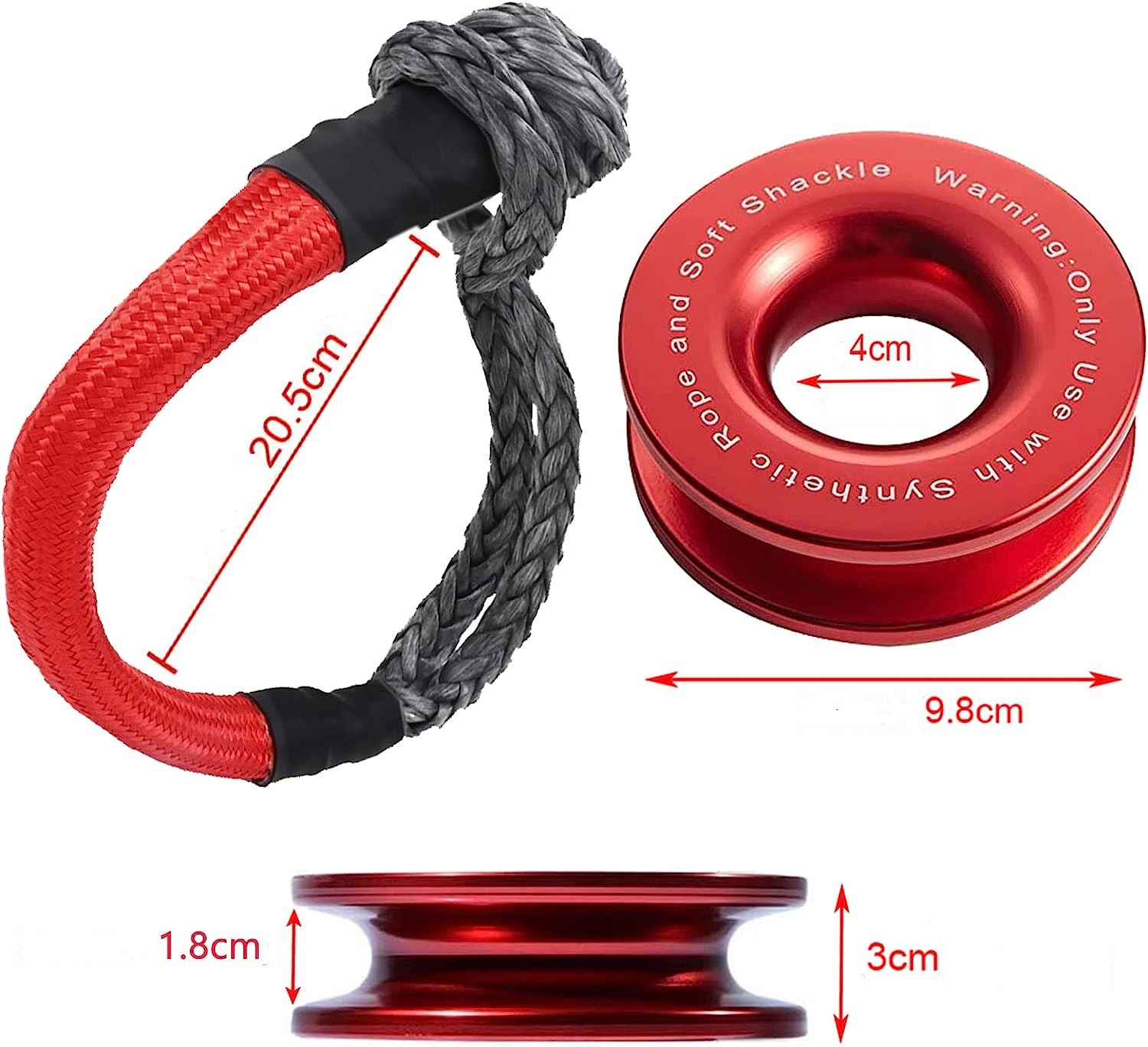 Pimple Rope Pimple Buckle Soft Shackle Tow Rope Winch Rope High Molecular Polyethylene