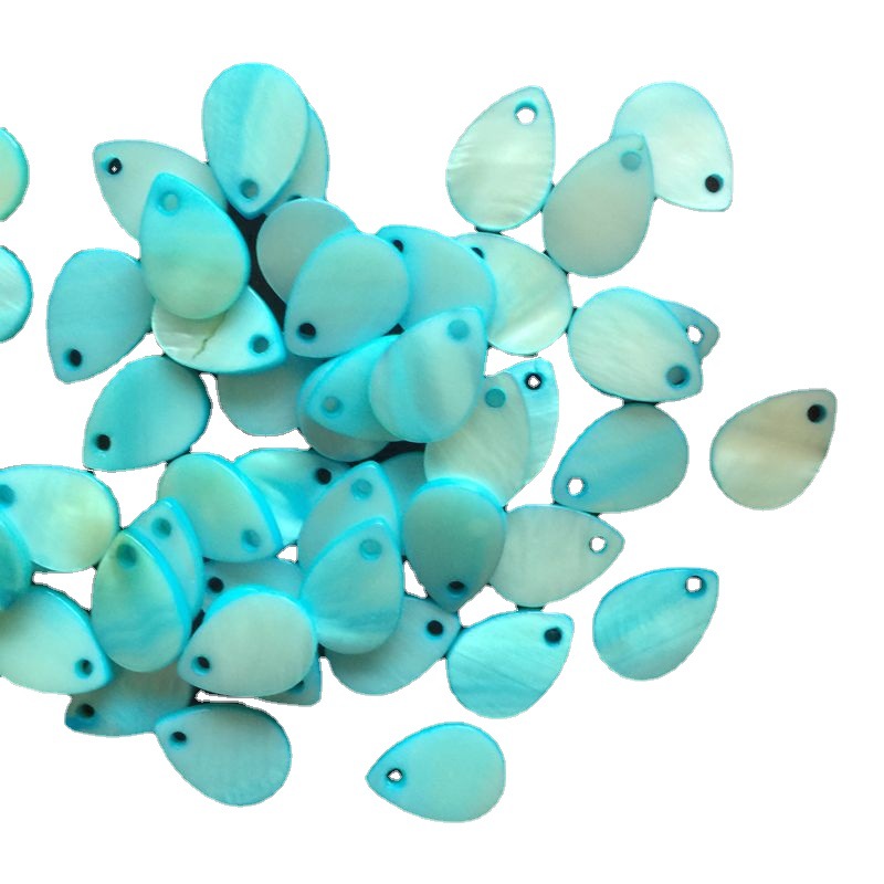 Freshwater Shell water droplets 9x 13mm earrings hairpin step loose beads Hanfu handmade accessories factory outlet