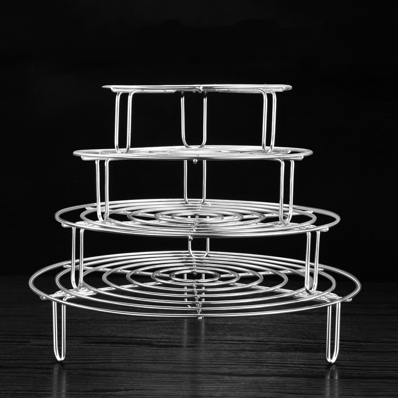Creative 304 Stainless Steel Heat Insulated Pot Rack for Heating Hot Stove Steam Rack Household Kitchen Multi-purpose Steam Tray Water-proof Rack