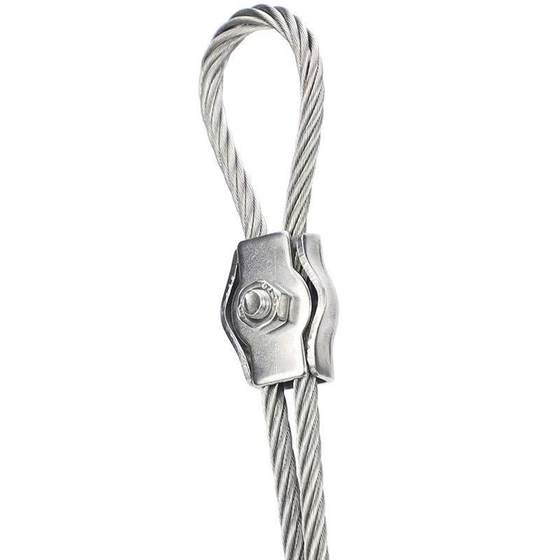 Dongxu 304 stainless steel single clamp double clamp fixed brake Chuck stainless steel fittings Chuck wire rope Chuck