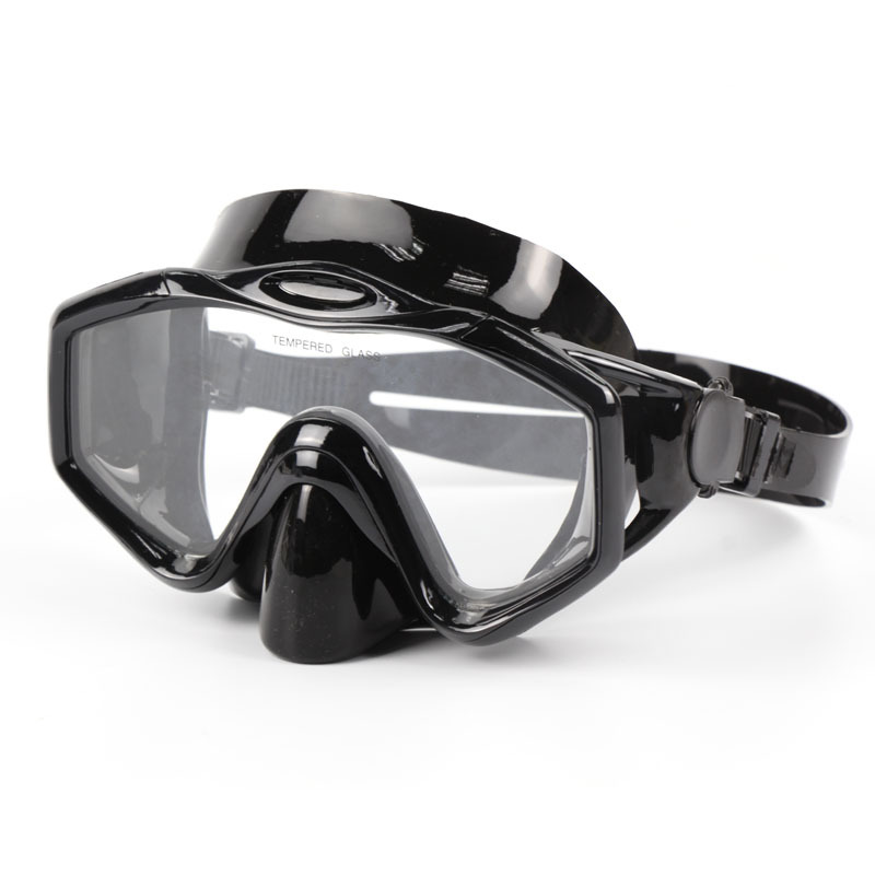 Diving Goggles Silicone Deep Scuba Snorkeling Mirror Tempered Glass Factory Outlet Adult Free Scuba Scuba Silicone Mirror Equipment