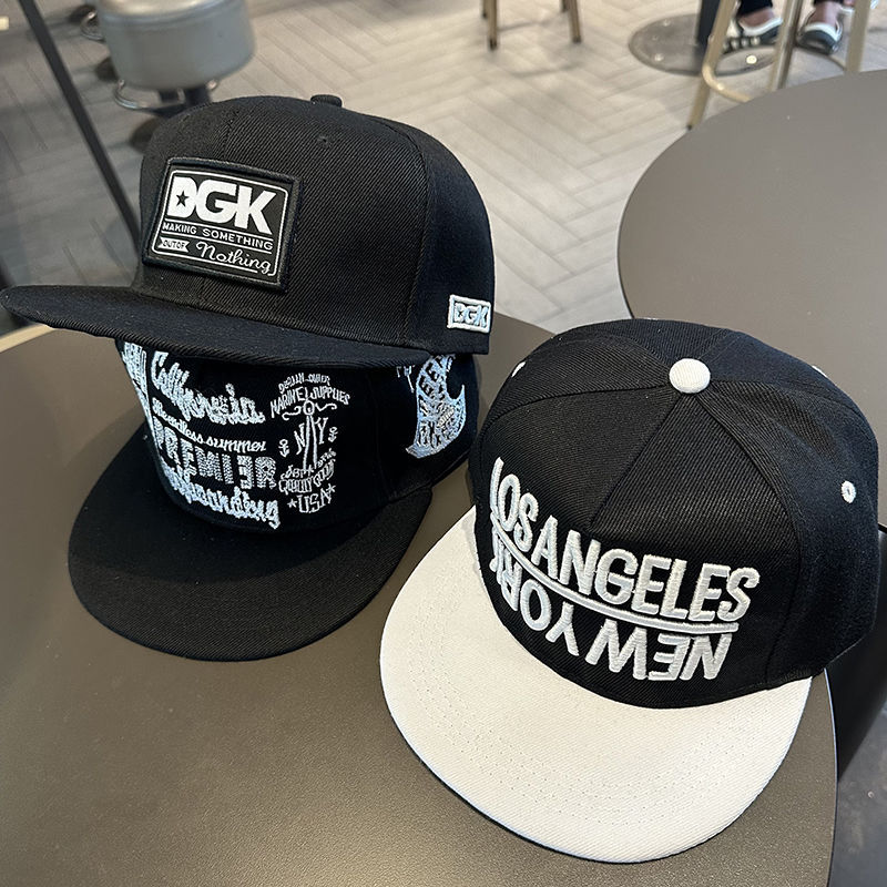 Hat men's spring and autumn big head circumference deep top Flat Brim Hat street fashion Board hat hip hop hat female baseball cap