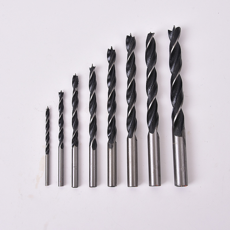 Three-pointed woodworking drill 8-piece multi-functional twist drill Wood Diamond woodworking reaming drill tool suit wholesale