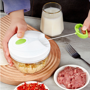 Manual Vegetable Cutter Hand Pull Rope Garlic Cutter Garlic Mash Vegetable Mash Stainless Steel Garlic Mash Garlic Mash Cross Border