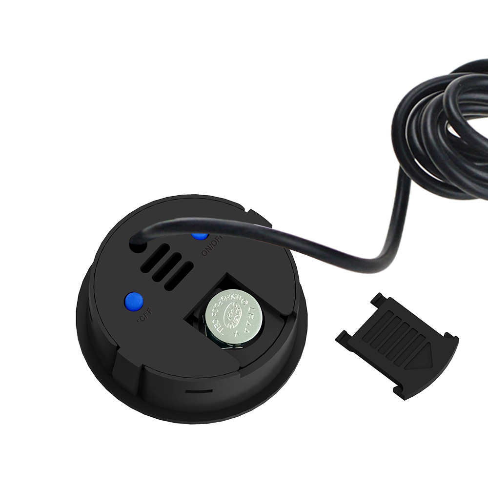 Factory 1.5 rice noodle round embedded electronic digital reptile pet temperature and humidity meter