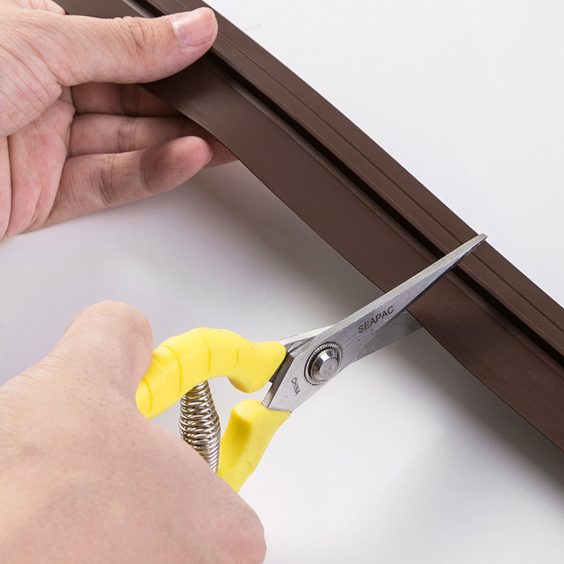 Door and Window Sealing Strip Door Seam Door Bottom Sound Insulation Sticker Window Thickened Windshield Artifact Door Frame Self-adhesive Anti-collision Waterproof Rubber Strip