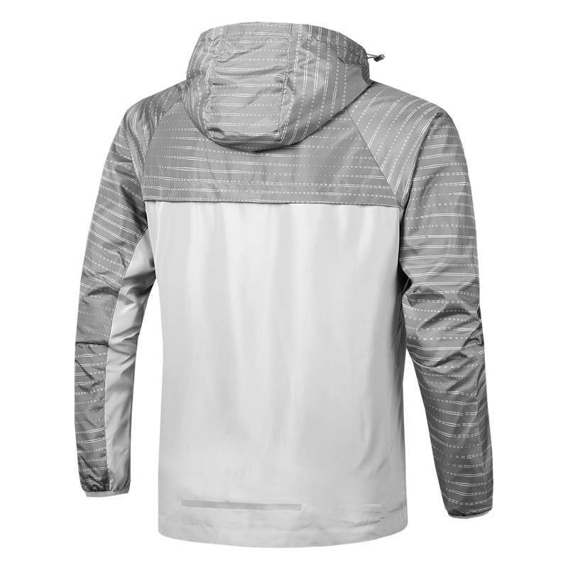 Foreign Trade Printed LOGO Outdoor Sports Men's Coat Spring and Autumn Windproof Hooded Jacket Men's Thin Windbreaker Men's Jacket
