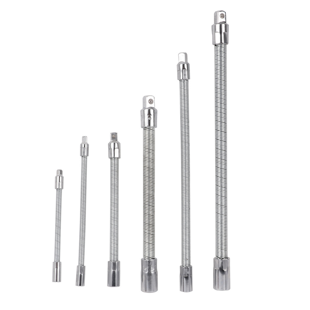 Factory Direct sales flexible joint sleeve head connecting rod alloy universal flexible shaft spring extension rod sleeve artifact