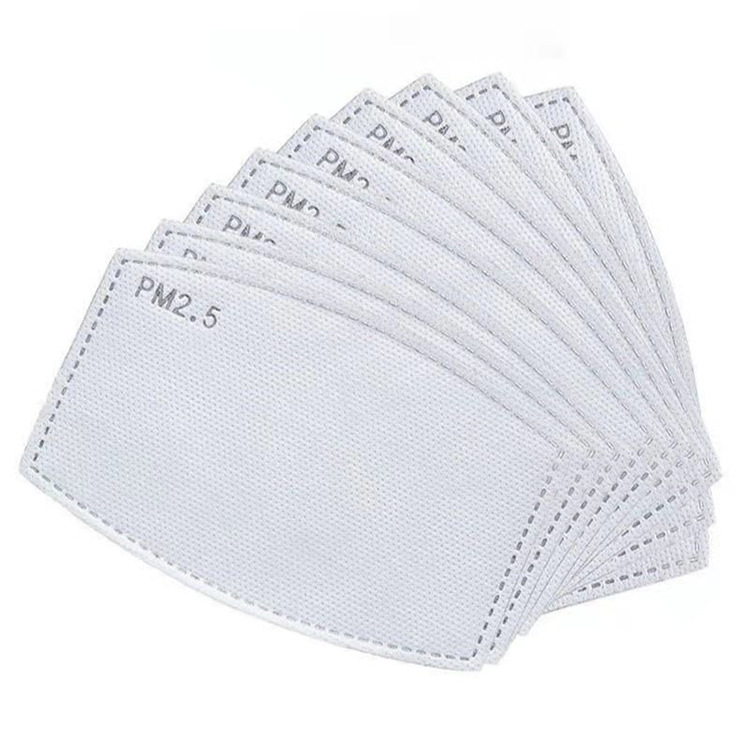 Mask protection pm2.5 filter 5-layer protective filter element activated carbon filter cloth mask gasket factory wholesale