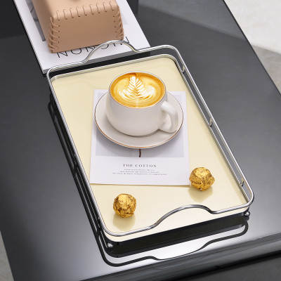 Cream wind with handle acrylic storage rack cake dessert storage tray desktop kitchen cup holder