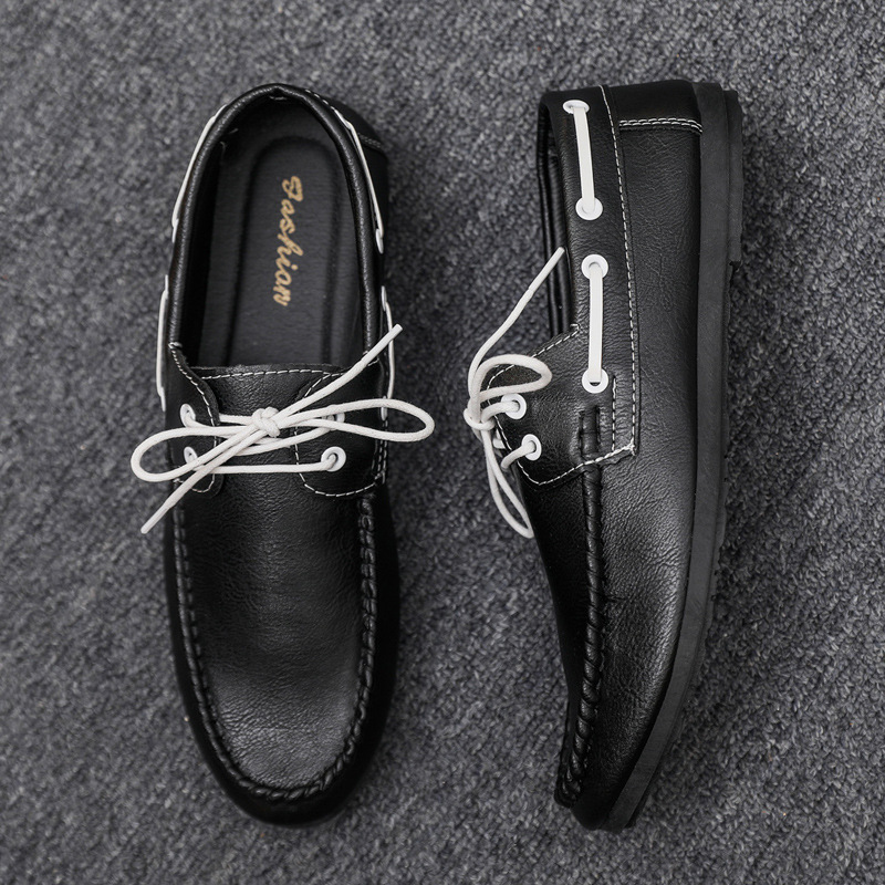 Lightweight Waterproof 2024 Men's Lefu Shoes Men's New Style Spiritual Men's Business Breathable Casual Summer