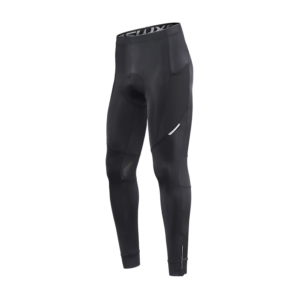 Cycling trousers men's road bike nylon sponge silicone cushion cycling clothes cross-border outer wear tight