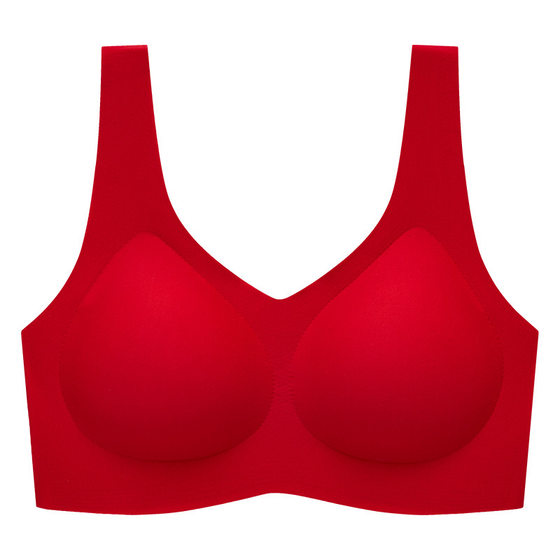 Yu Shuxin's same bra seamless underwear women's beauty vest sports sleeping bra thin non-running cup machine washable
