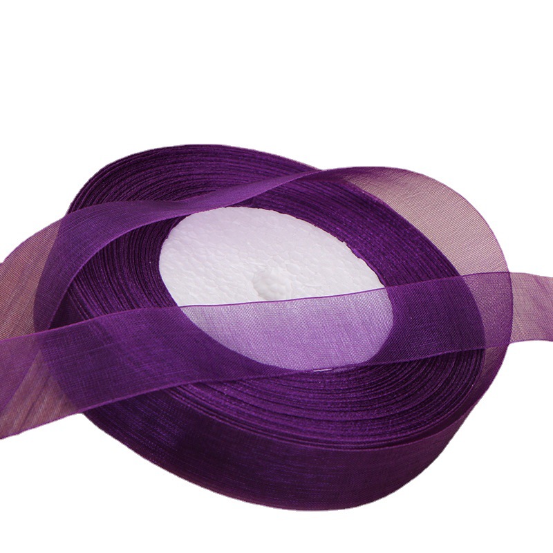 Spot supply 15mm wide snow ribbon manufacturers wholesale hook hat ribbon chiffon hook cap handmade ribbon