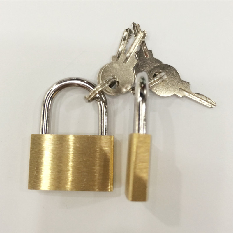 Factory wholesale 30mm thin copper lock chassis lock drawer cabinet door lock toolbox copper padlock medium copper padlock