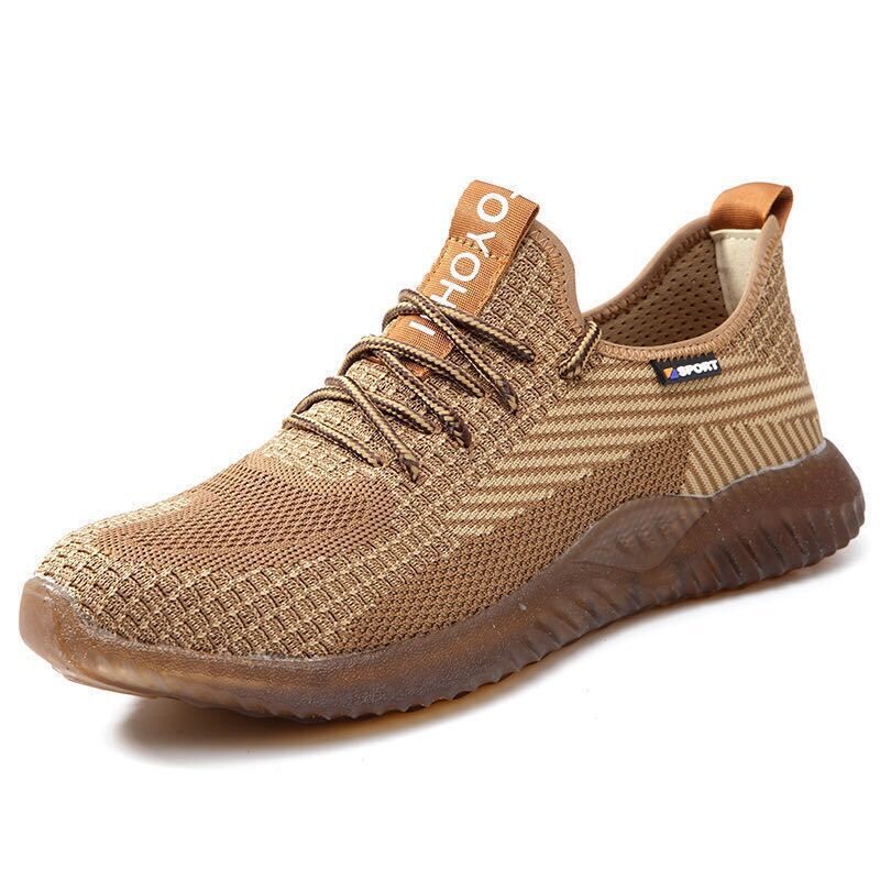 Cross-border Labor Protection Shoes Anti-smashing and Anti-piercing Lightweight Fashion Flying Woven Wear-resistant Anti-slip Deodorant Comfortable Safety Shoes