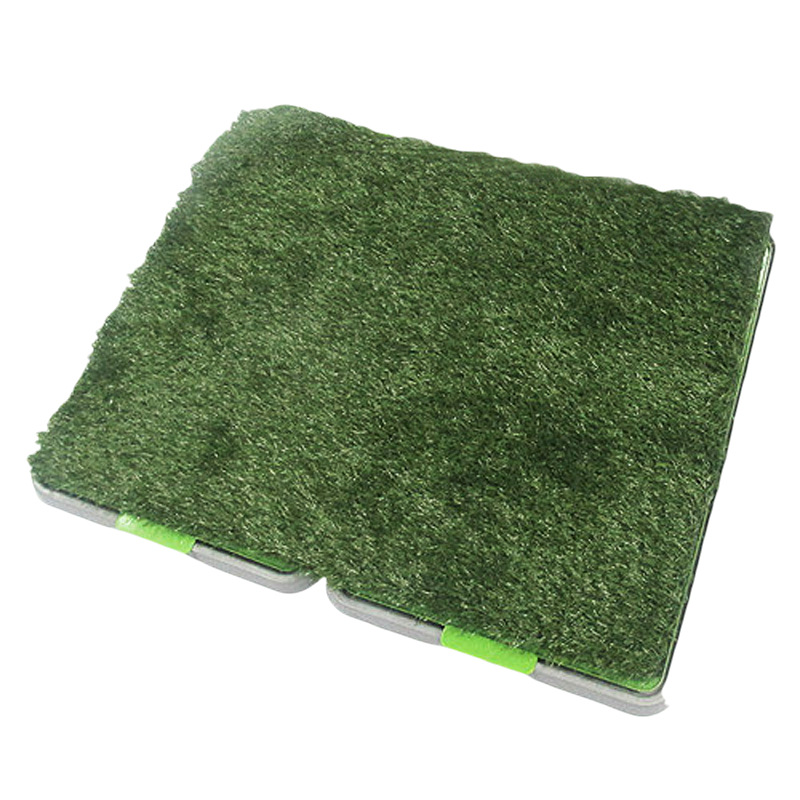 Pet dog dog toilet matching lawn change convenient toilet with a piece of fake grass pet toilet lawn toilet