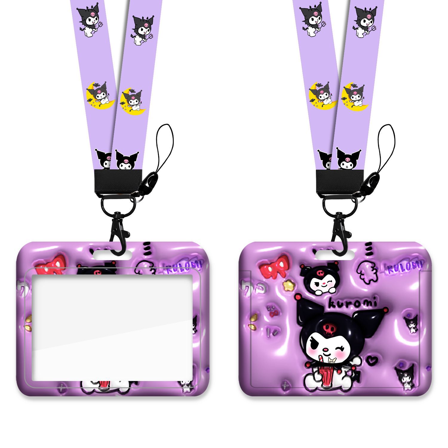 Cartoon card cover kindergarten school card student bus citizen meal card anti-lost transfer badge cute access card lanyard