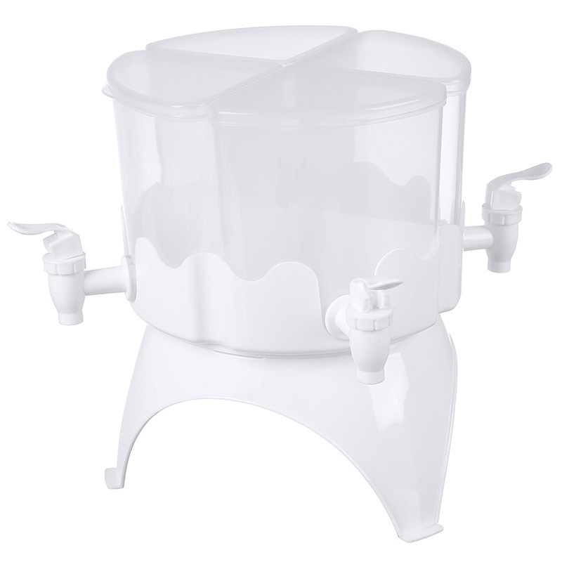 Rotatable large capacity partition design removable cold water bucket household homemade beverage bucket refrigerator cold water bottle