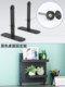 Hole board desktop fixed shelf Black
