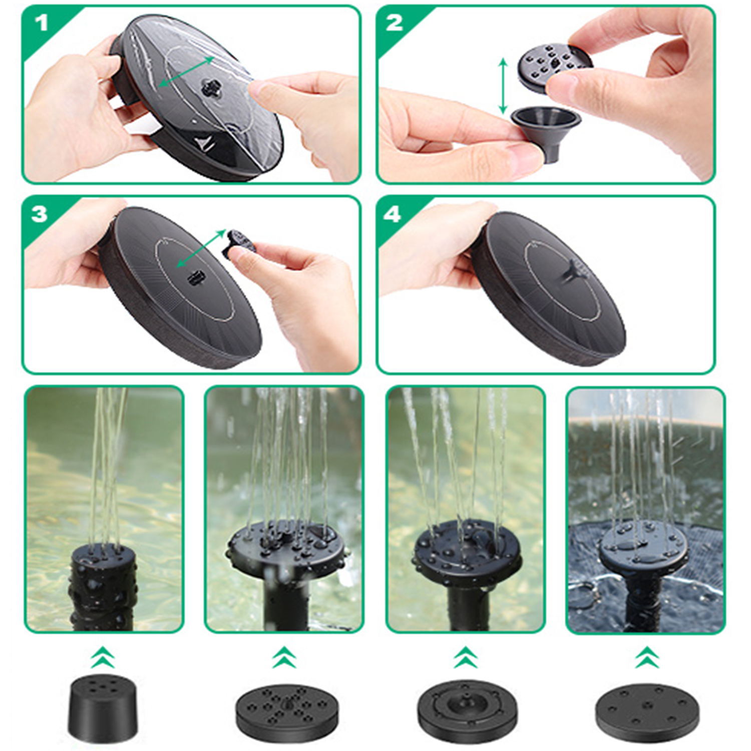 solar-powered-led-lighted-fountain-head-water-pool-garden-courtyard-scenic-area-fountain-gusher-kit-led-light-strip-waterfall