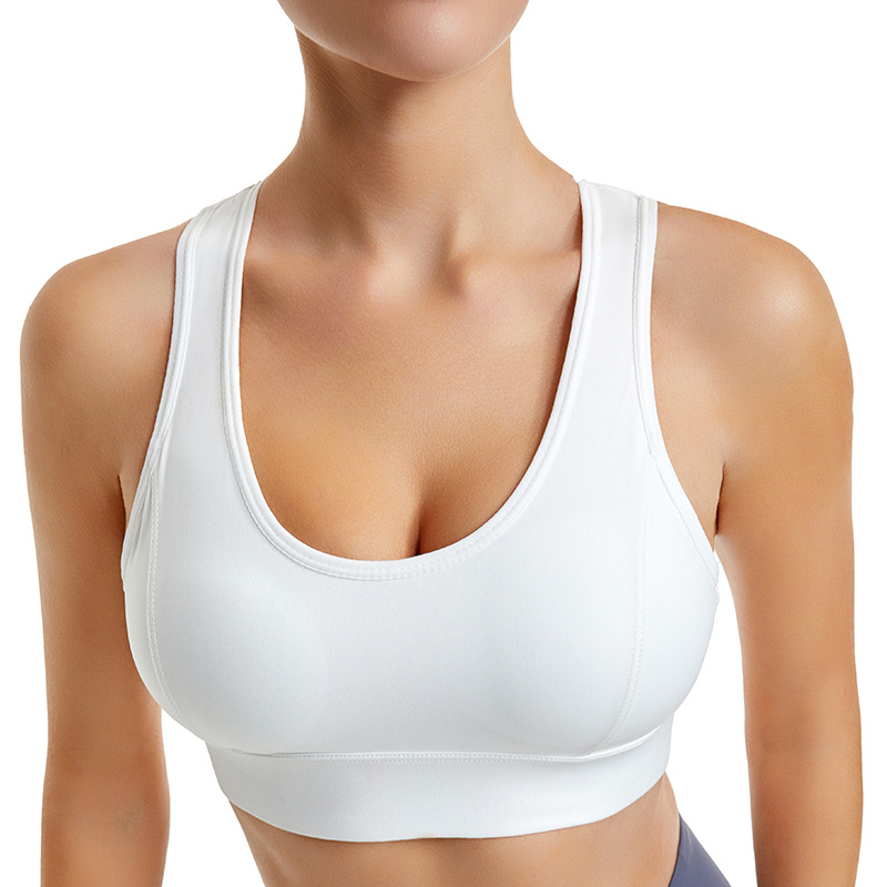 Sports Underwear Women's Running Shockproof High Strength Push-up Anti-sagging Yoga Beauty Vest No Steel Ring Large Size Bra