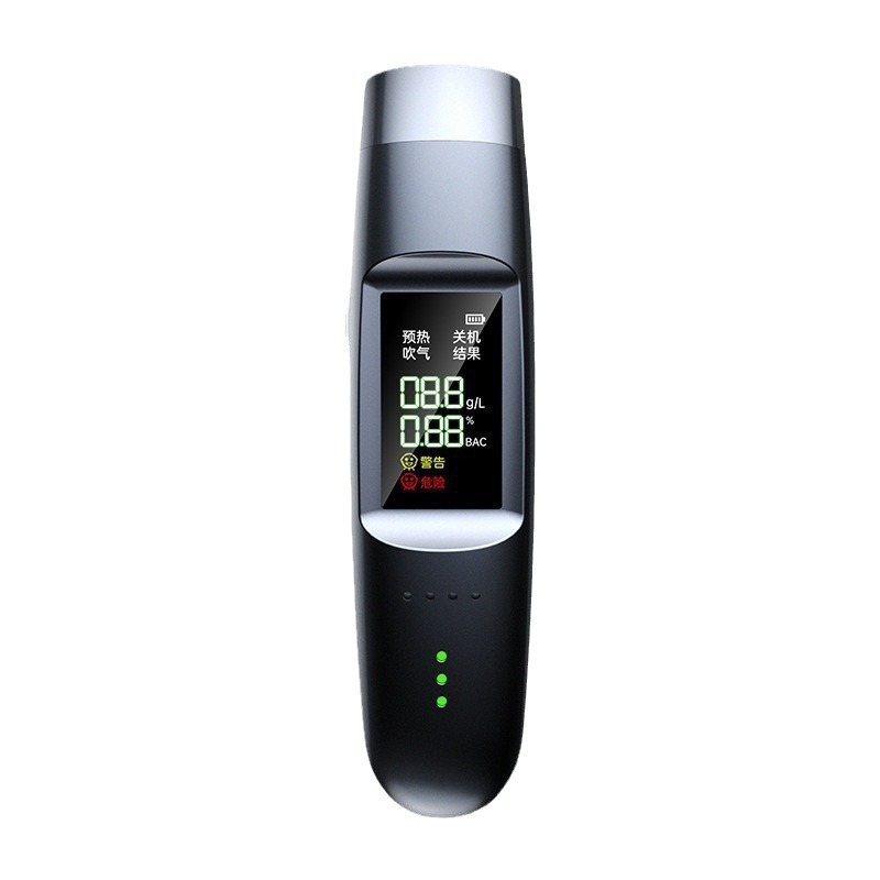 Portable alcohol tester digital display measuring alcohol tester blowing drunk driving tester car home dual-use