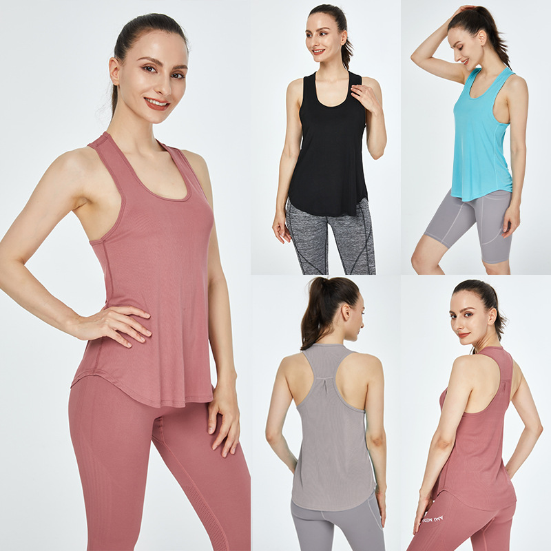 2024 Summer new women's quick-drying sports vest Amazon yoga clothes