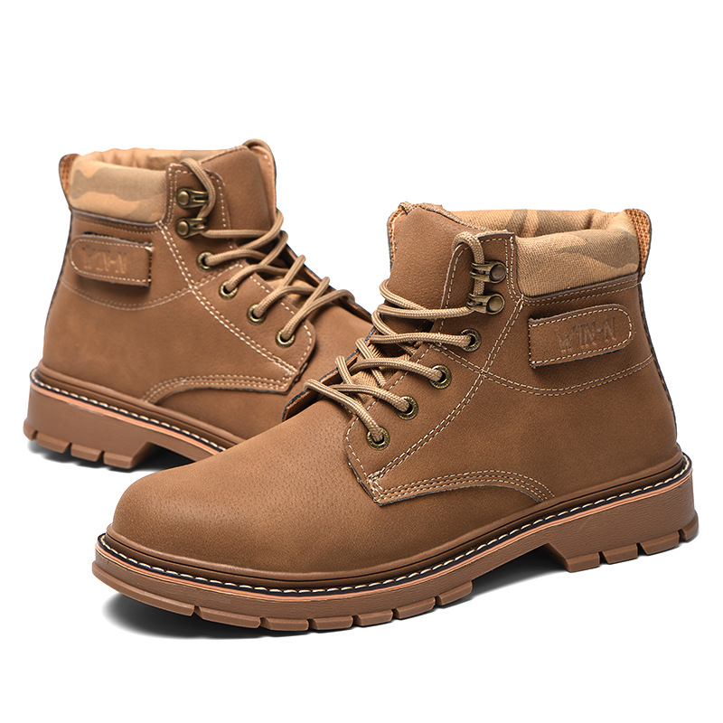 Labor Protection Shoes Men's Four Seasons Anti-smashing Anti-puncture Anti-wearing Odor Lightweight Ultra-light Soft Bottom Steel Baotou Breathable Work Shoes for Construction Site