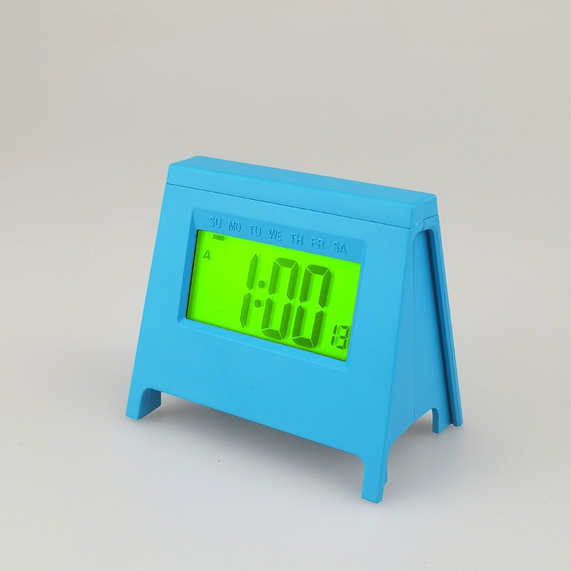 ins mini LCD student alarm clock new electronic clock smart desktop multi-function clock with luminous temperature calendar