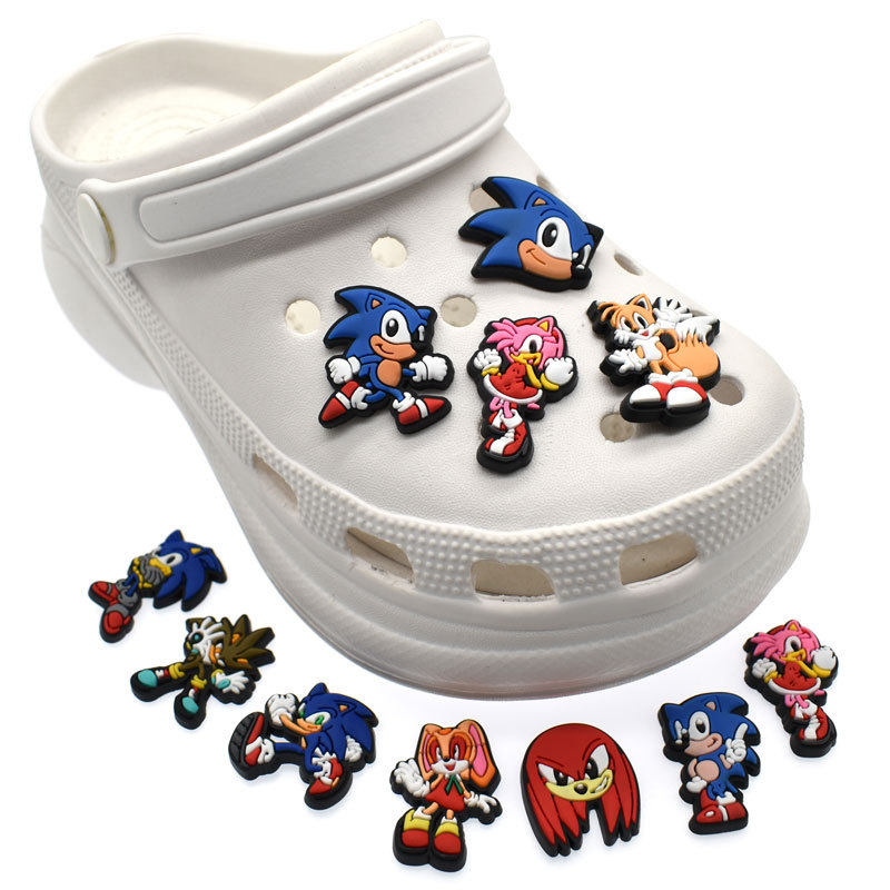 Cross-border random mixed hole shoes accessories cartoon shoes accessories diy shoe buckle decoration does not repeat mixed batch shoes flower
