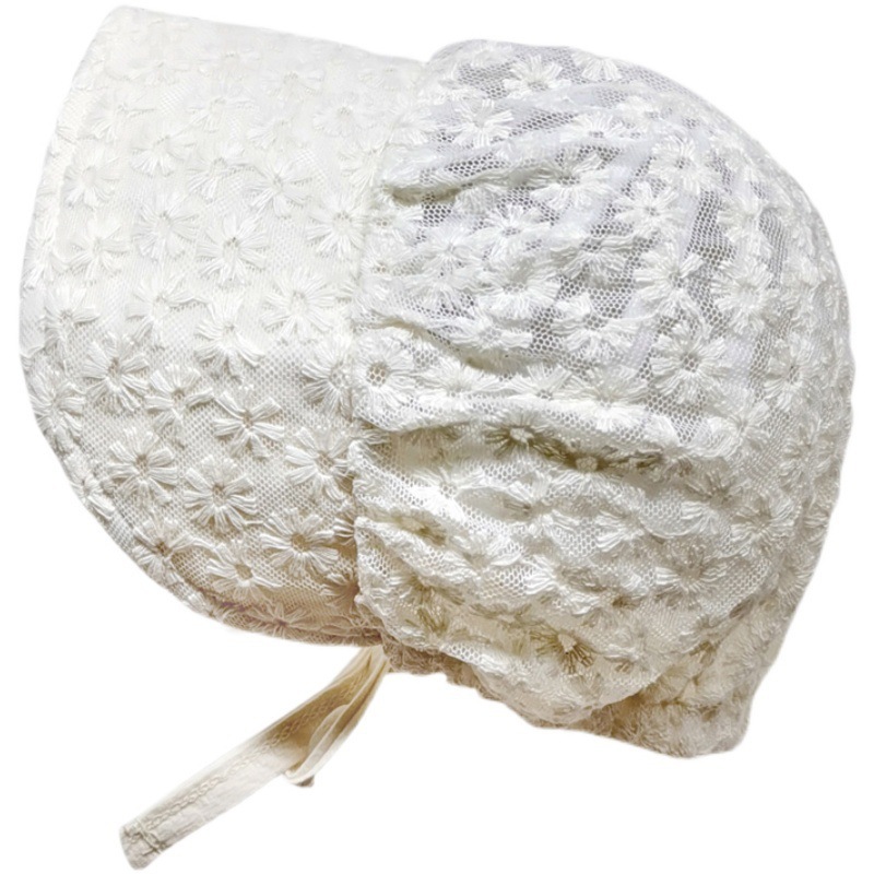 ins Summer Thin Korean Style Baby Lace Breathable Sun Hat Baby Girl Sweet Cute Princess Palace Hat