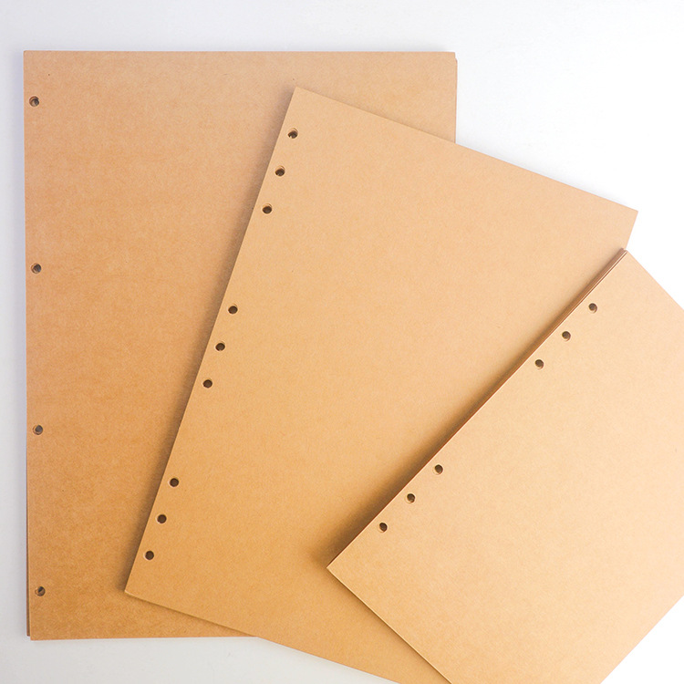 2089 retro loose-leaf core thickened Kraft paper notebook pages removable without Ge hand picture set