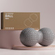 gray double ball box