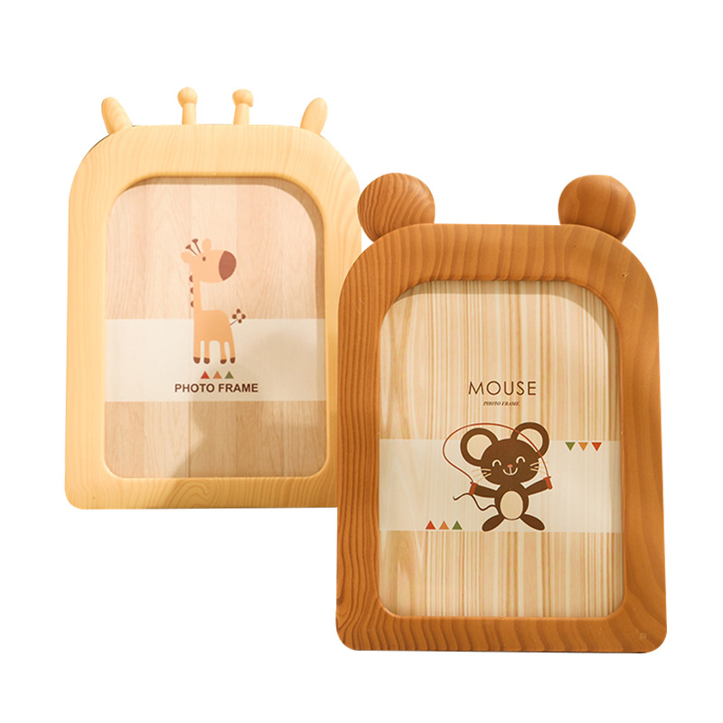 Factory wholesale creative 7-inch Nordic ins style photo frame decoration children's cartoon desktop decoration wall-mounted photo frame