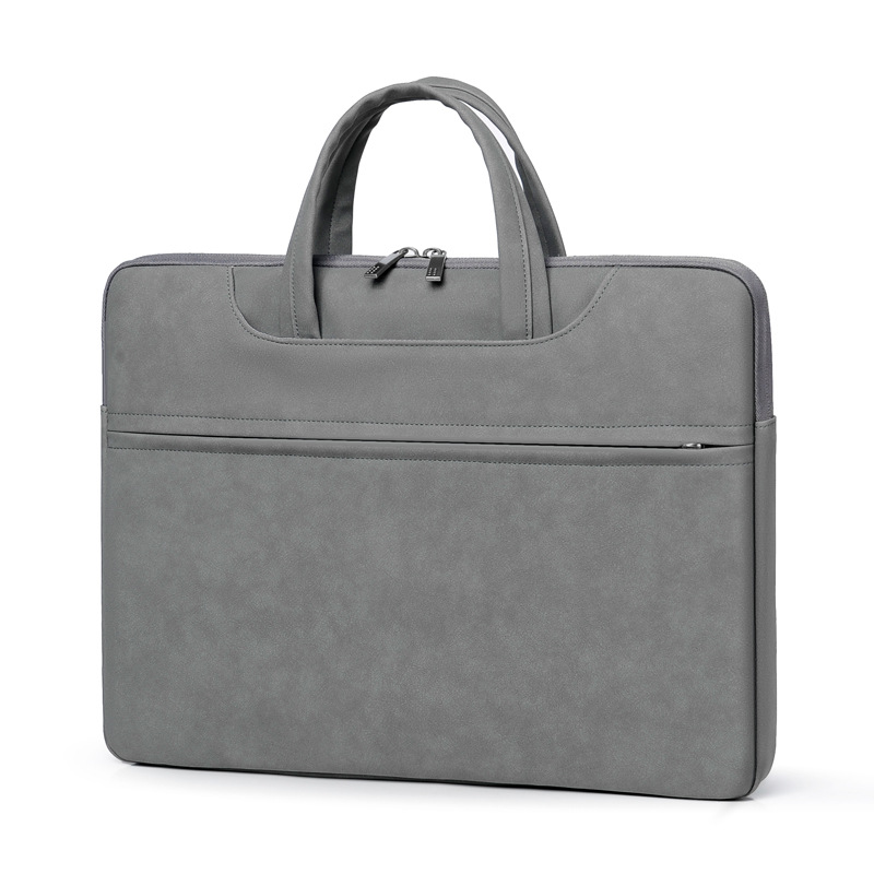 Nordic Simple Tablet Inner Bag Thin Women's Laptop Portable Shoulder Bag PU Cross-border Processing LOGO