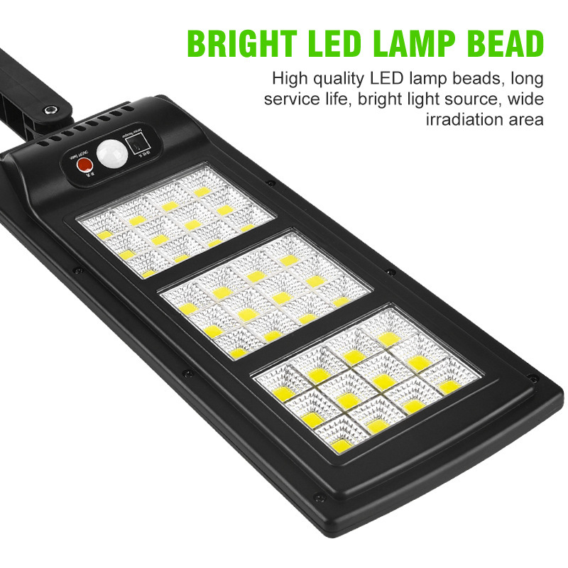 Cross-border LED outdoor solar street lamp human body induction garden lamp home garden wall lighting remote control street lamp