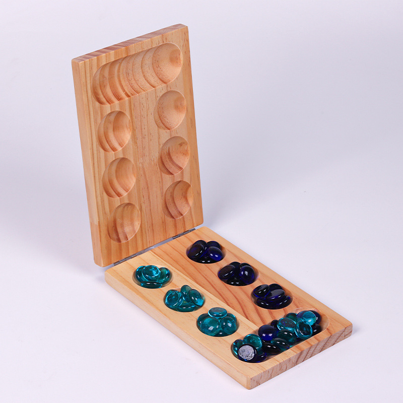 Foreign Trade Special Play Chess Mancala Gem Chess Boys and Girls Adult Children's Particles Return to Warehouse Toy African Chess