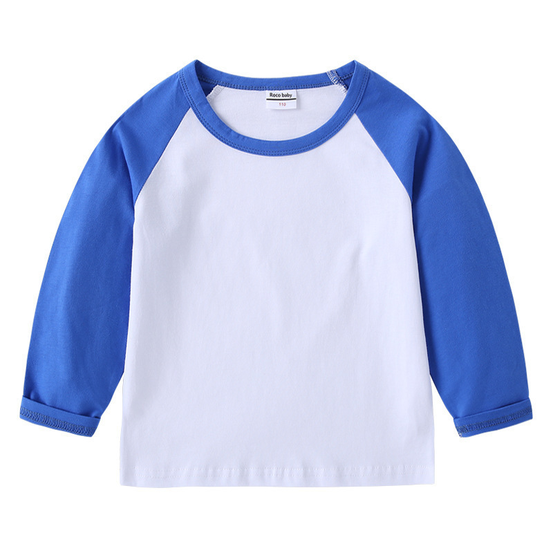 2023 Cross-border New Spring and Autumn Children's T-shirt Round Neck Cartoon Long Sleeve Top Base Shirt Boys and Girls Baby Cotton T-shirt