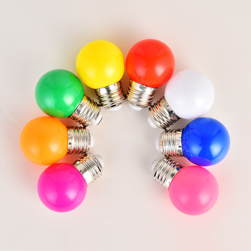 Ledの小さい色の電球の七色の暖色の家庭用の赤と黄と青の紫の光の黄色の小さい夜の明かりの口の祝日のイルミネーション|undefined