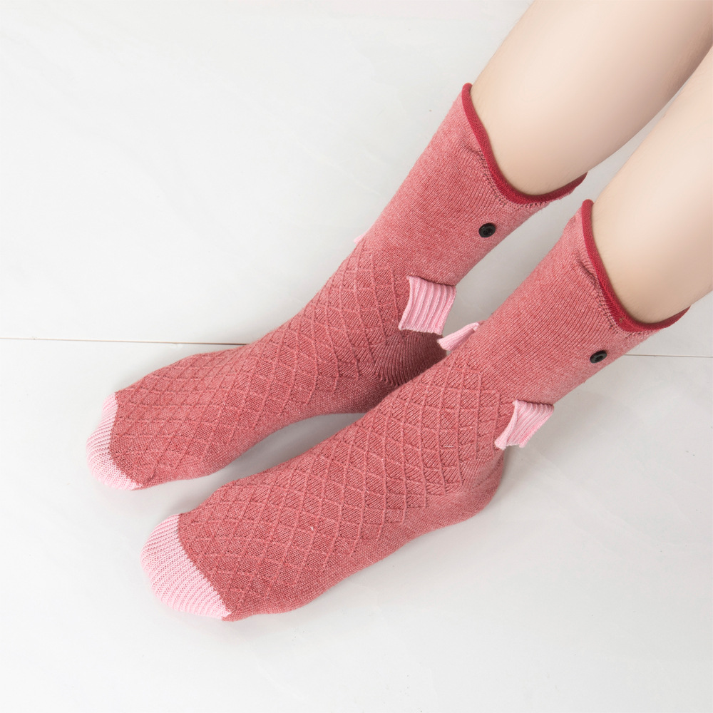 Spot Explosive Knit Crocodile Socks Christmas Knitted Crocodile Socks Shark Socks Floor Warm Socks