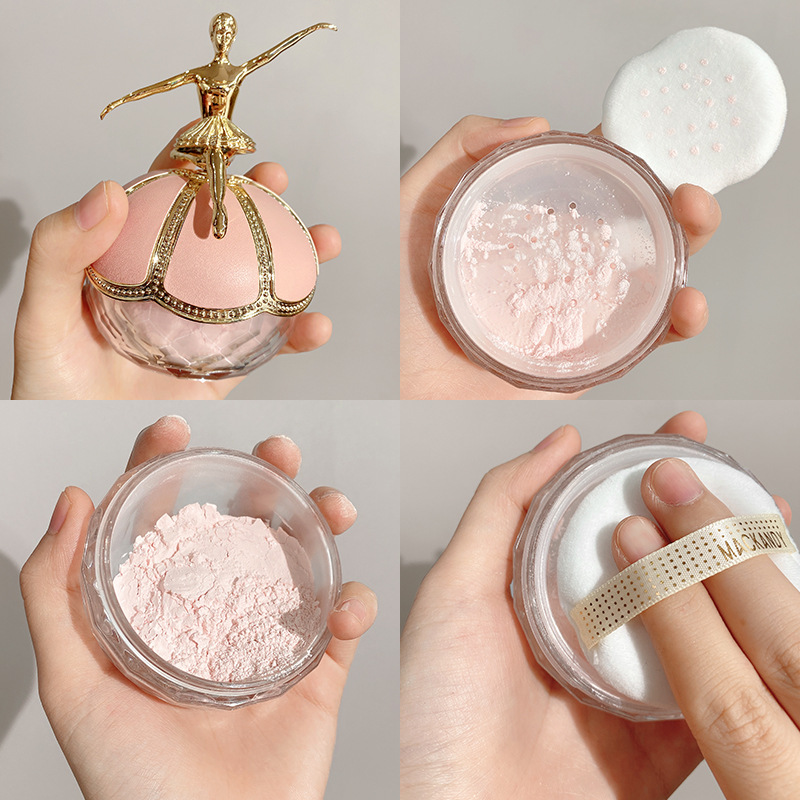 Internet celebrities hotly recommend Marco Andy's airy long-lasting makeup ballet setting powder oil-control waterproof invisible pore loose powder