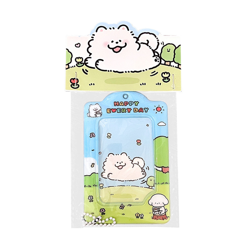 Tengyi original cute puppy card holder girl idol photo card bag student school card meal card bus card protective cover