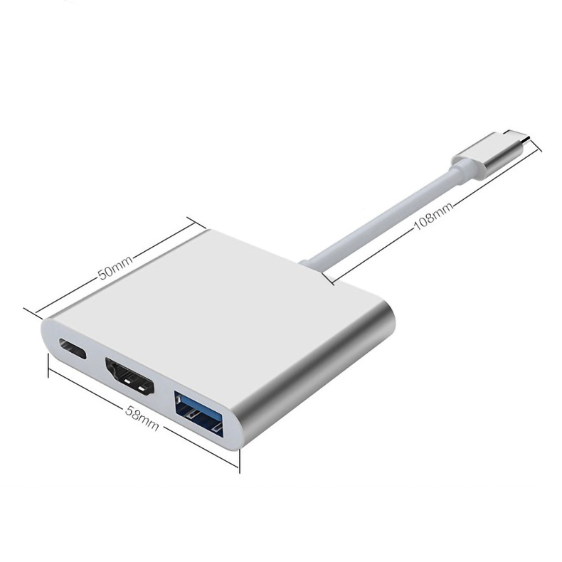 USB C Type C 4K Notebook 3in1 splitter hub switch three-in-one docking station