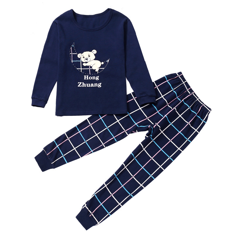 2024 New Children's Underwear suit Cotton Autumn Clothes Long Sleeve Baby Pajamas Home Clothes Spring and Autumn