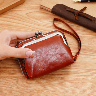 New Wallet Women Cross-border Bag Women's Buckle Coin Purse Zipper Clip Bag Clutch Bag Multi-card Spot Wholesale