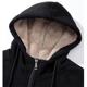 Autumn and Winter Fleece-lined Thickened Men's Top Casual Solid Color Hooded Lamb Fleece Jacket Men's Zipper Sweatshirt Autumn Men's