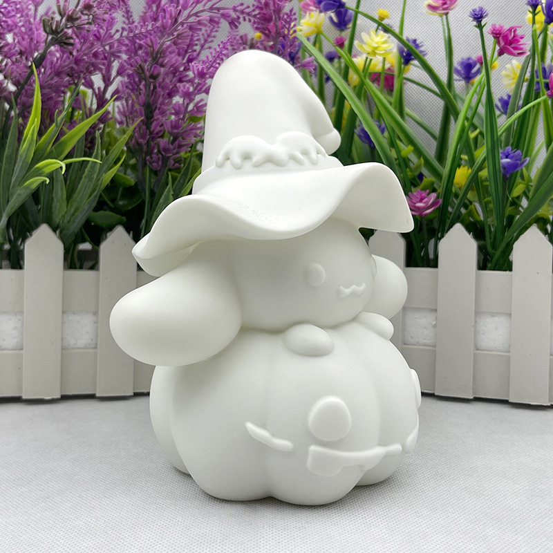 New Vinyl Doll White Embryo Large Jade Gui Dog Piggy Bank Handmade diy Colored Non-Gypsum Graffiti White Blank