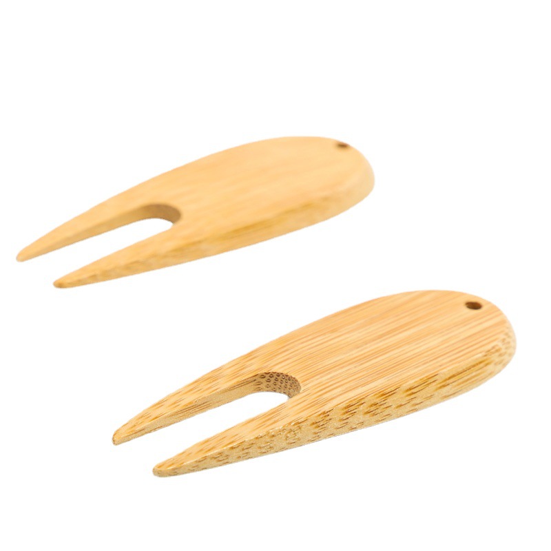 Manufacturers supply golf green fork bamboo fork bamboo golf fork golf outdoor accessories